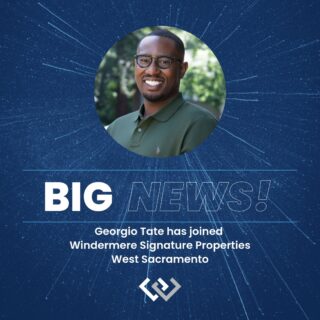 We’re happy to welcome Georgio Tate DRE# 01989319 to our Windermere Signature Properties West Sacramento Office. 
He brings a strong real estate background and a commitment to exceptional client service. We’re excited to have him on our team and look forward to all he’ll accomplish with us!