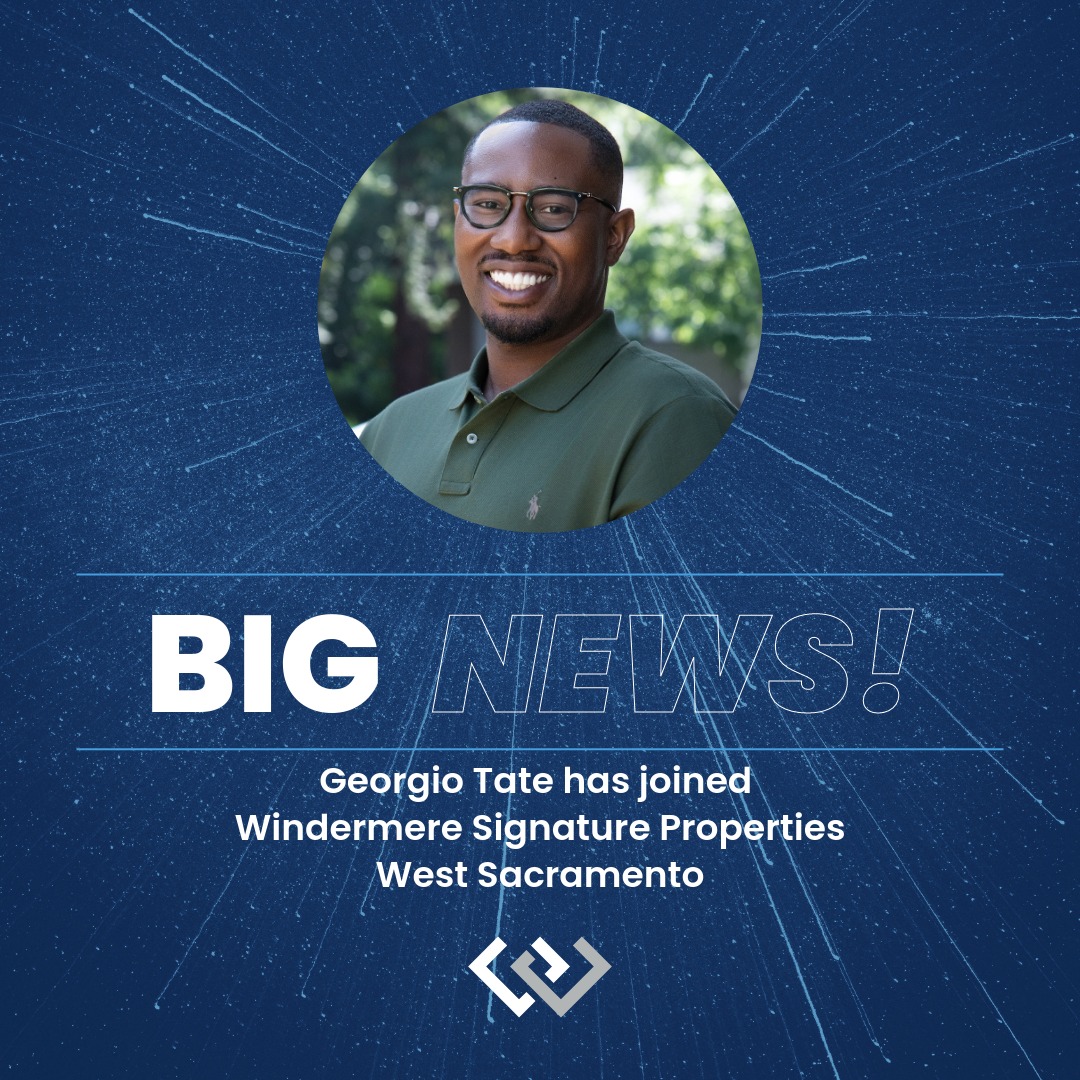 We’re happy to welcome Georgio Tate DRE# 01989319 to our Windermere Signature Properties West Sacramento Office. 
He brings a strong real estate background and a commitment to exceptional client service. We’re excited to have him on our team and look forward to all he’ll accomplish with us!